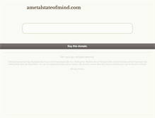 Tablet Screenshot of ametalstateofmind.com